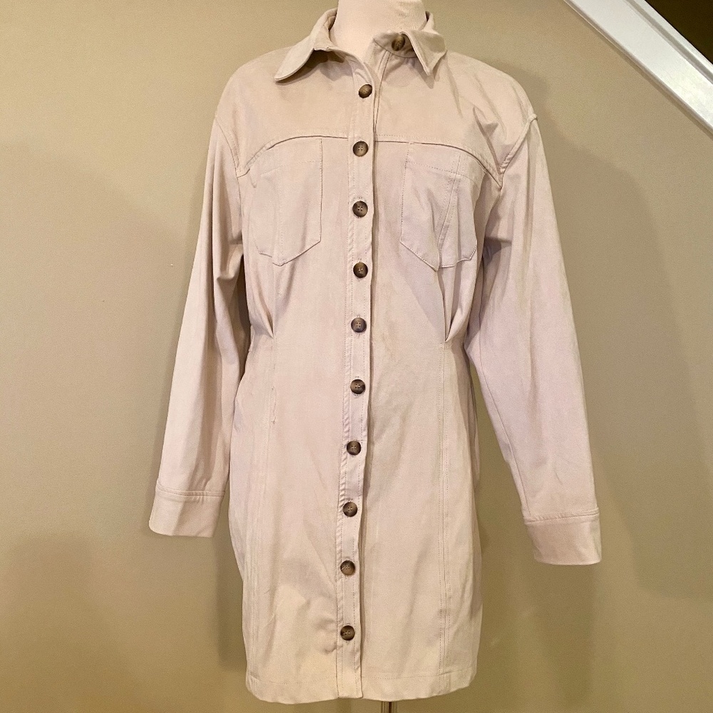 ZARA | FAUX SUEDE DRESS | XL